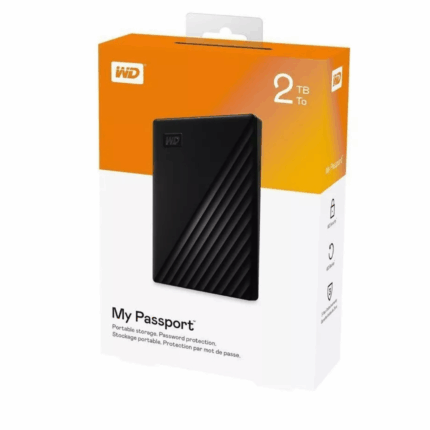 WD 2TB My Passport Portable External Hard Drive USB 3.0 WDBYVG0020BBK-WESN - Black