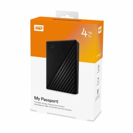 Western Digital My Passport 4TB Portable External Hard Drive - Black