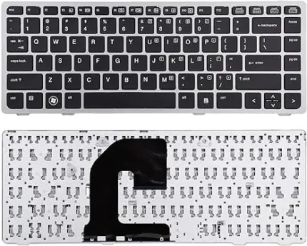Keyboard Laptop HP Elitebook 8470B 8470P 8470 8460 8460p 8460w Probook 6460 6460b 6470 Silver