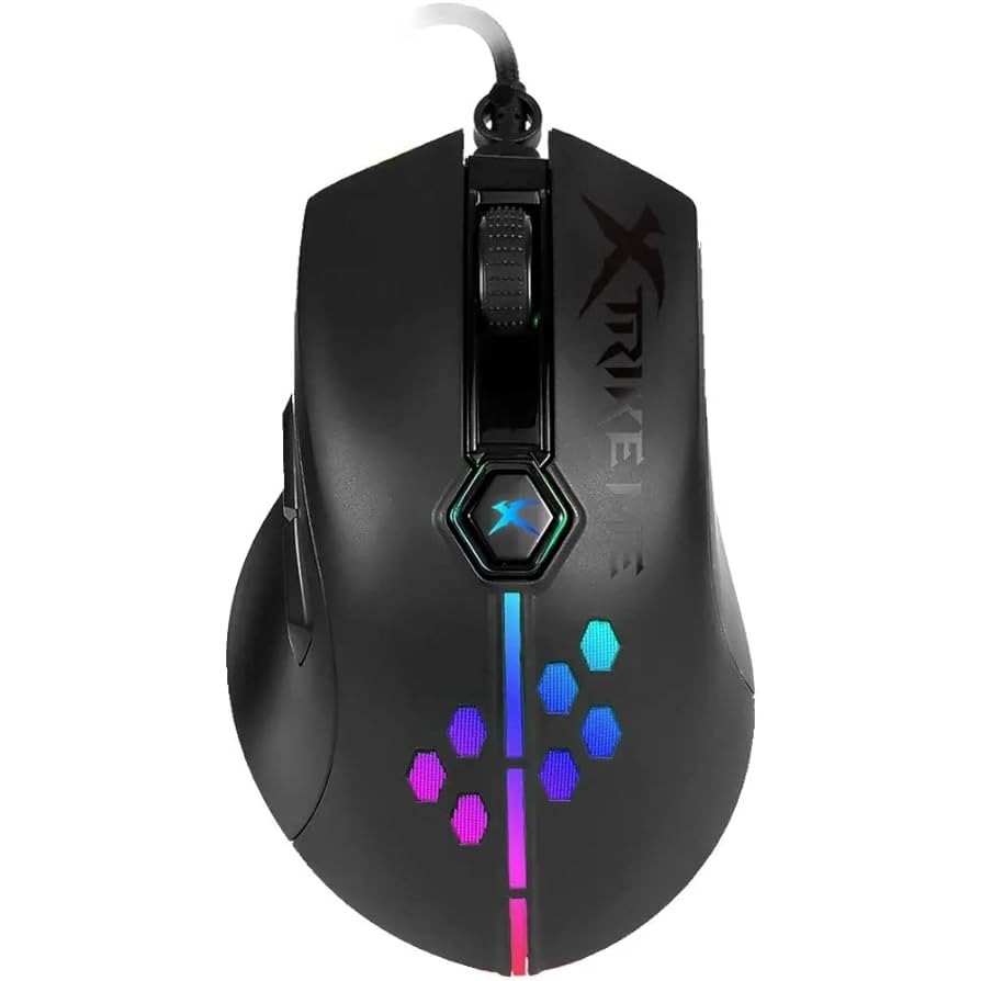 ماوس XTRIKE ME GM-515 Gaming Mouse بإضاءة RGB ودقة عالية للألعاب