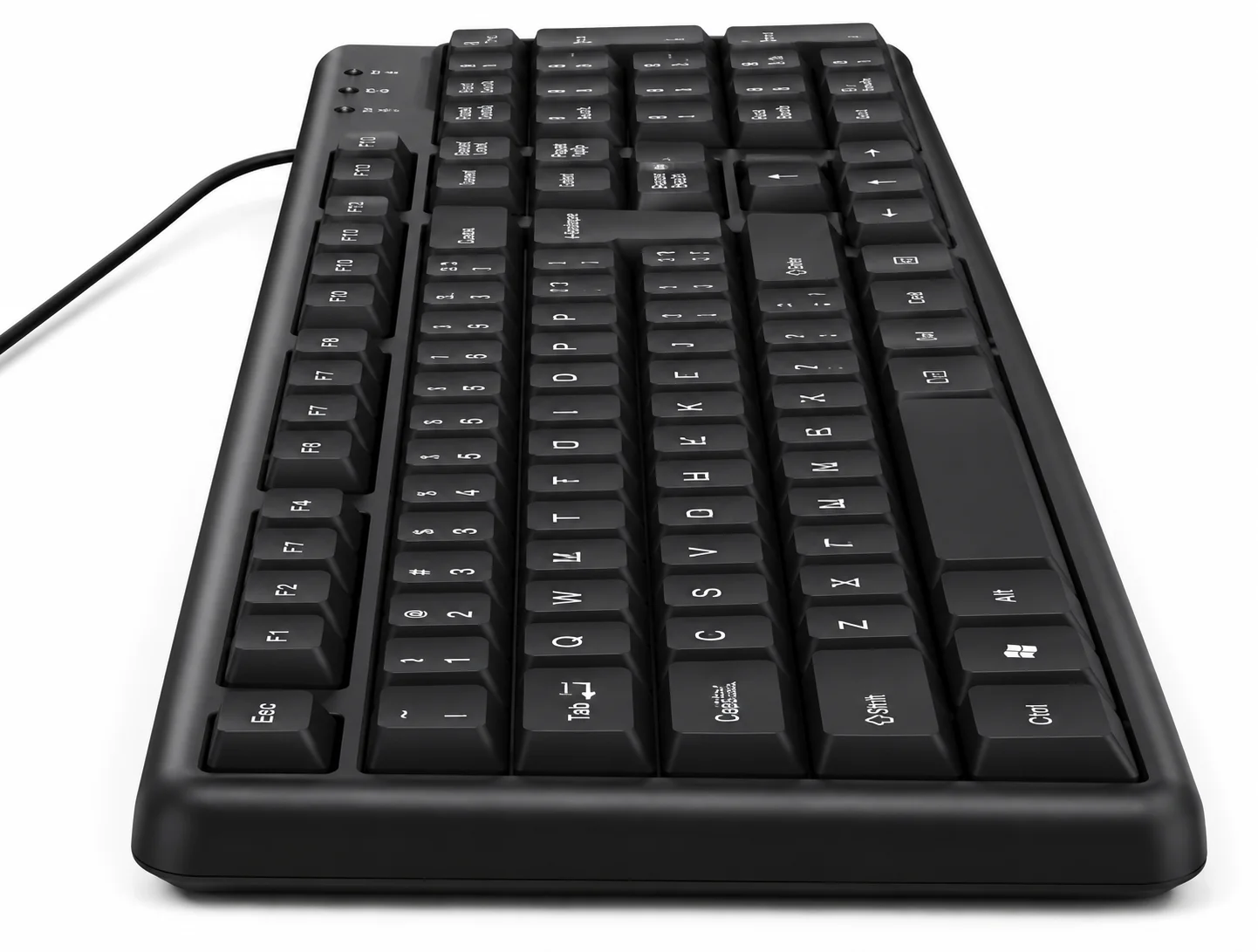 مراجعة Keyboard Wired Normal English & Arabic – Black: كيبورد سلكي عربي وإنجليزي بسعر اقتصادي للاستخدام اليومي
