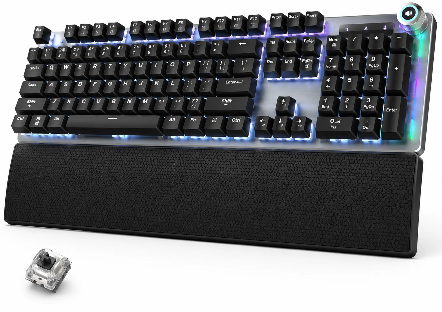 كيبورد AULA F2088 Classic Mechanical: كيبورد ميكانيكال بإضاءة LED للجيمينج والشغل اليومي