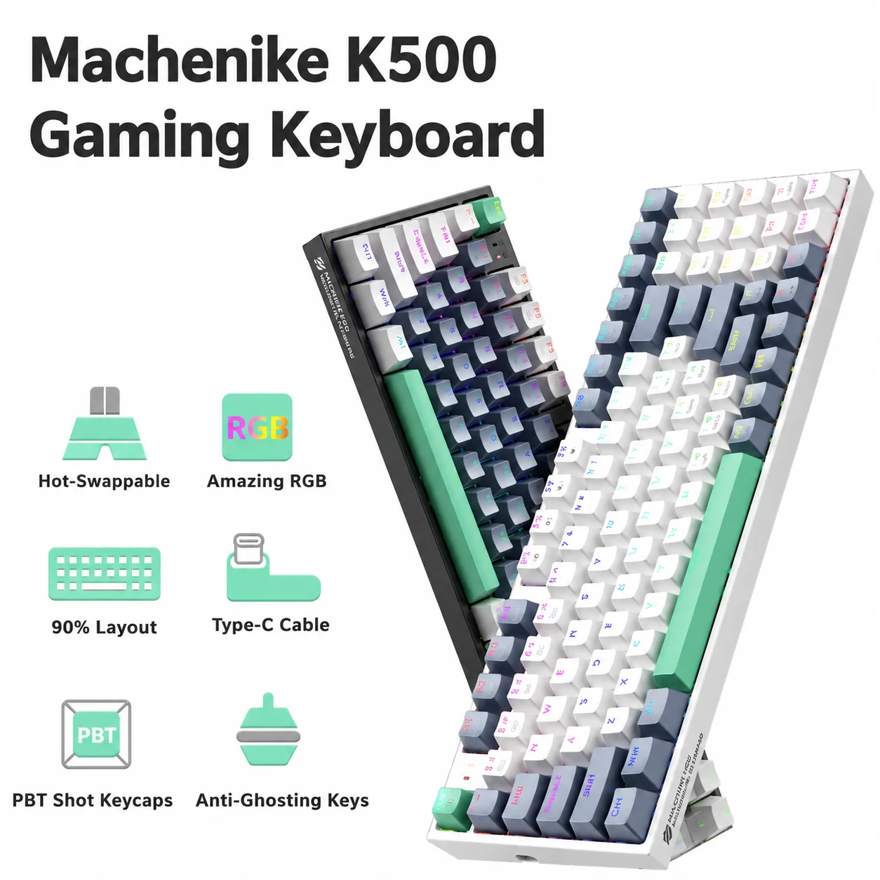 مراجعة K500 Wired Mechanical Keyboard: كيبورد ميكانيكال سلكي عملي بسعر اقتصادي