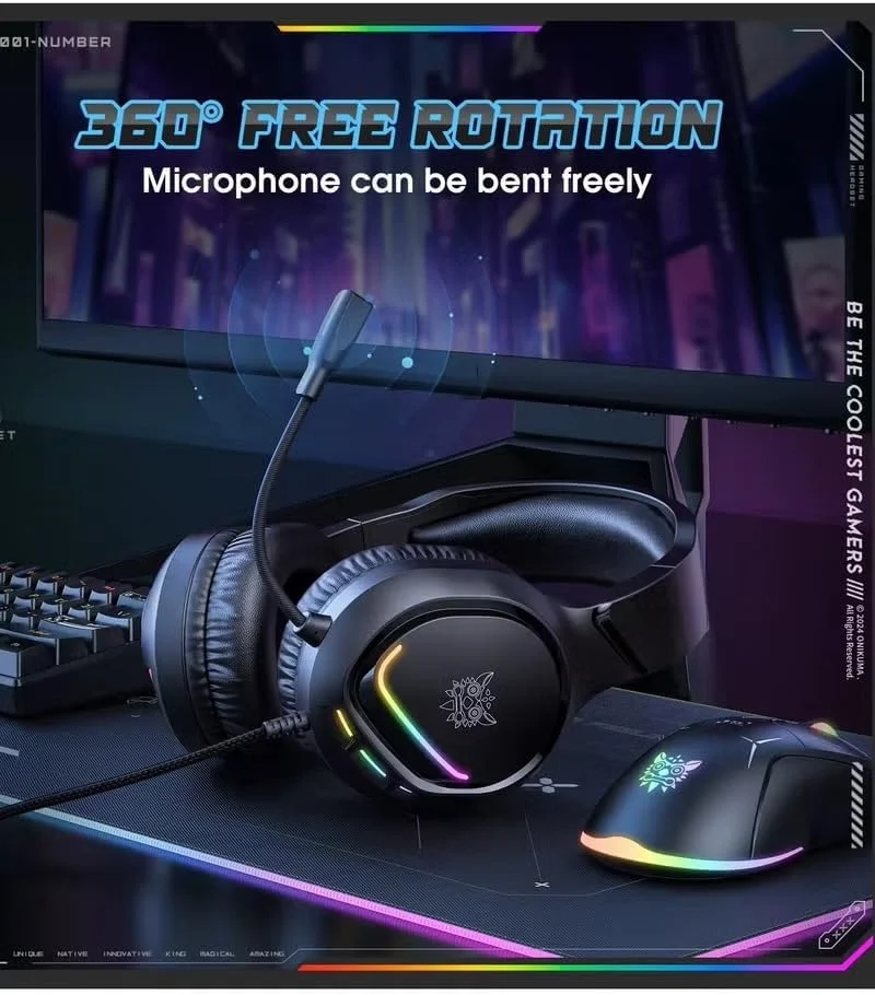 ONIKUMA X31 Wired Gaming Headset RGB: مراجعة شاملة للمواصفات والمميزات وهل تستحق الشراء؟