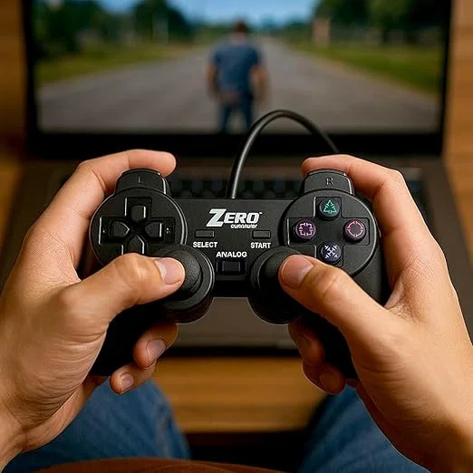 مراجعة Pair GamePad Dual Analogue Gaming Joystick Controller: ذراعين ألعاب للكمبيوتر واللابتوب بسعر اقتصادي