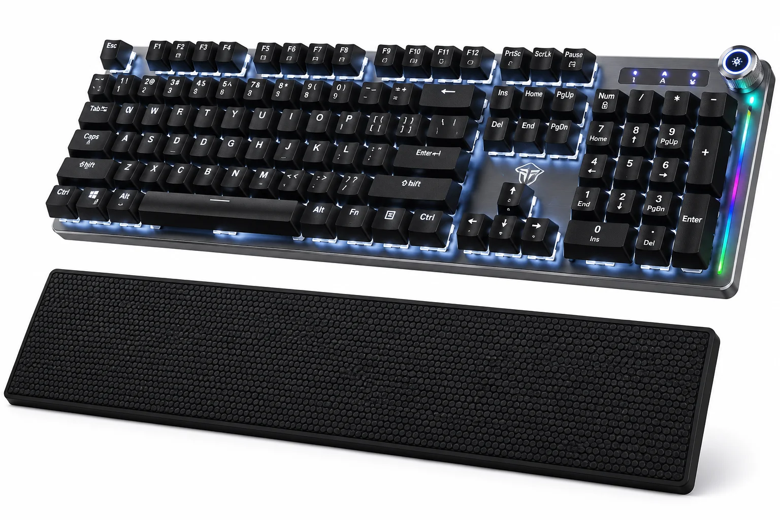 كيبورد AULA F2088 Classic Mechanical: كيبورد ميكانيكال بإضاءة LED للجيمينج والشغل اليومي