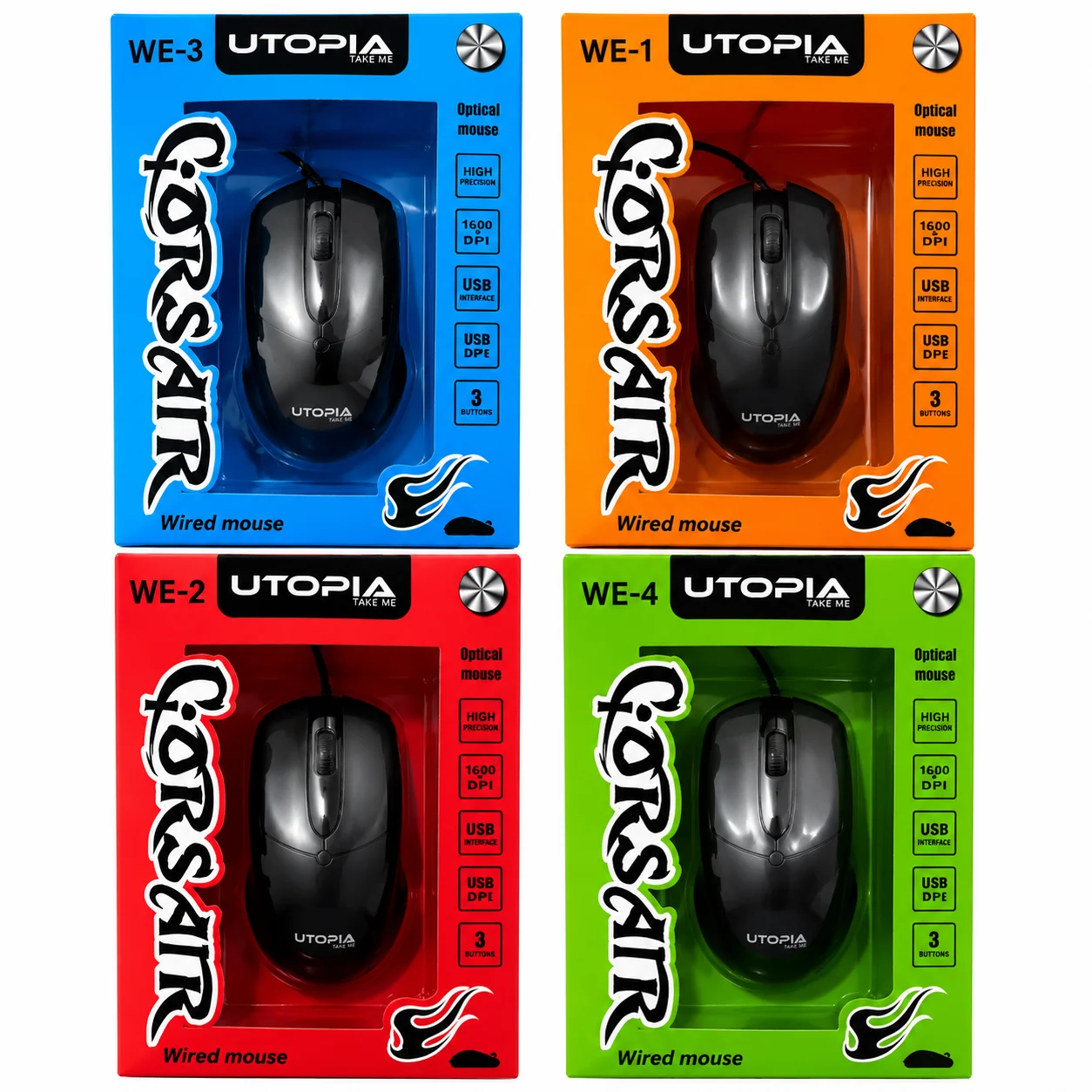 مراجعة Utopia USB Mouse U11: ماوس USB اقتصادي للكمبيوتر واللابتوب بدقة 1600 DPI
