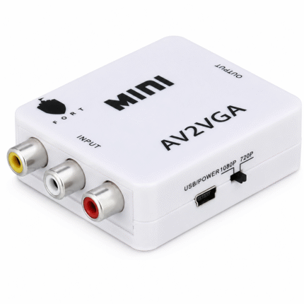 Converter adapter av 3 rca to vga