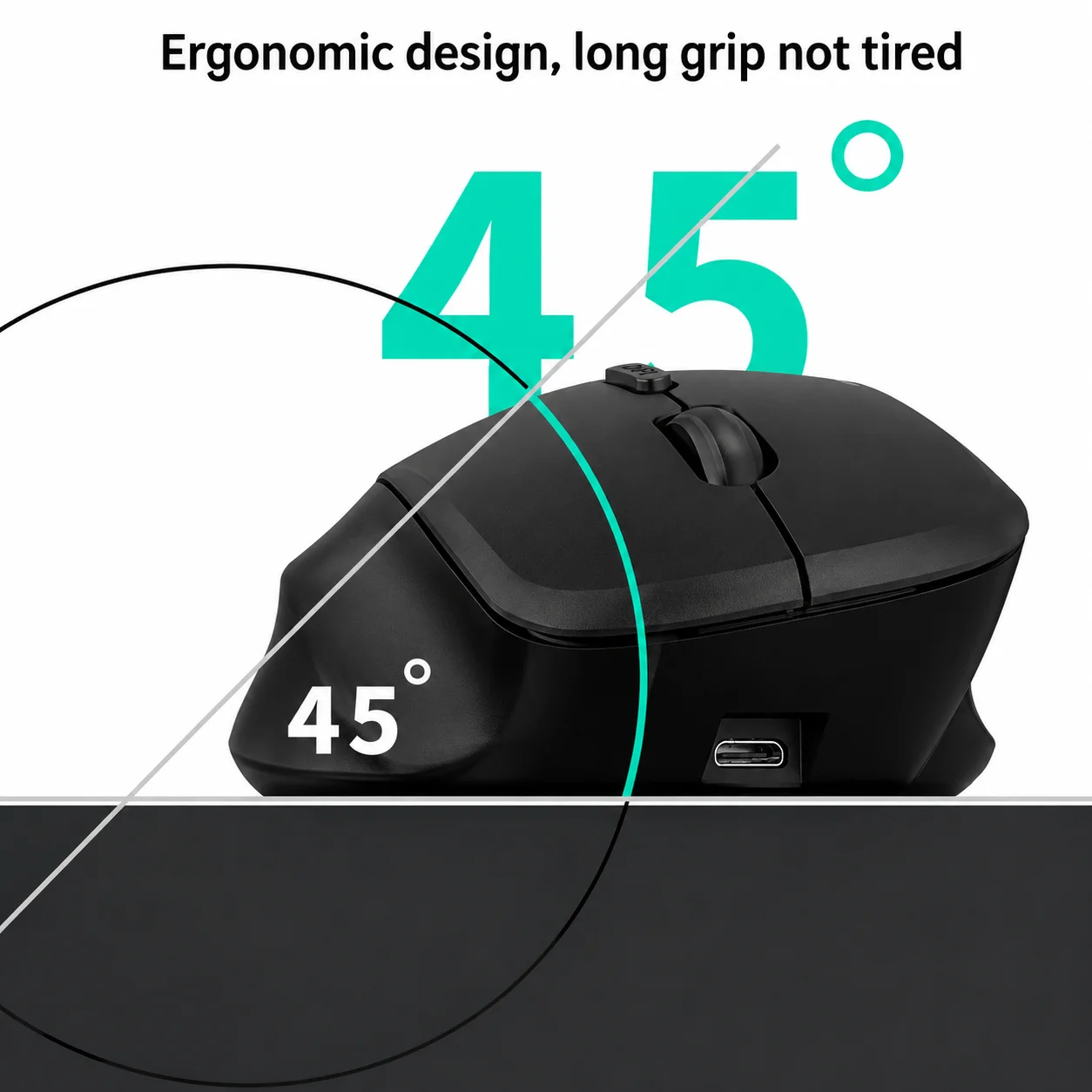 مراجعة Jertech W500 Rechargeable Wireless Mouse: ماوس وايرلس قابل للشحن يعمل حتى 200 ساعة
