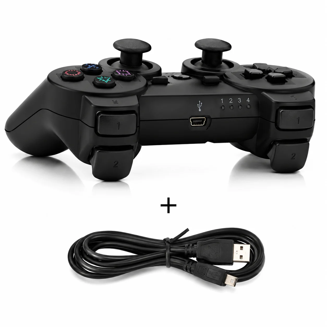 مراجعة PS3 Controller Wireless 2 Pack: ذراعين لاسلكي للبلايستيشن 3 مع كابلات شحن بسعر اقتصادي