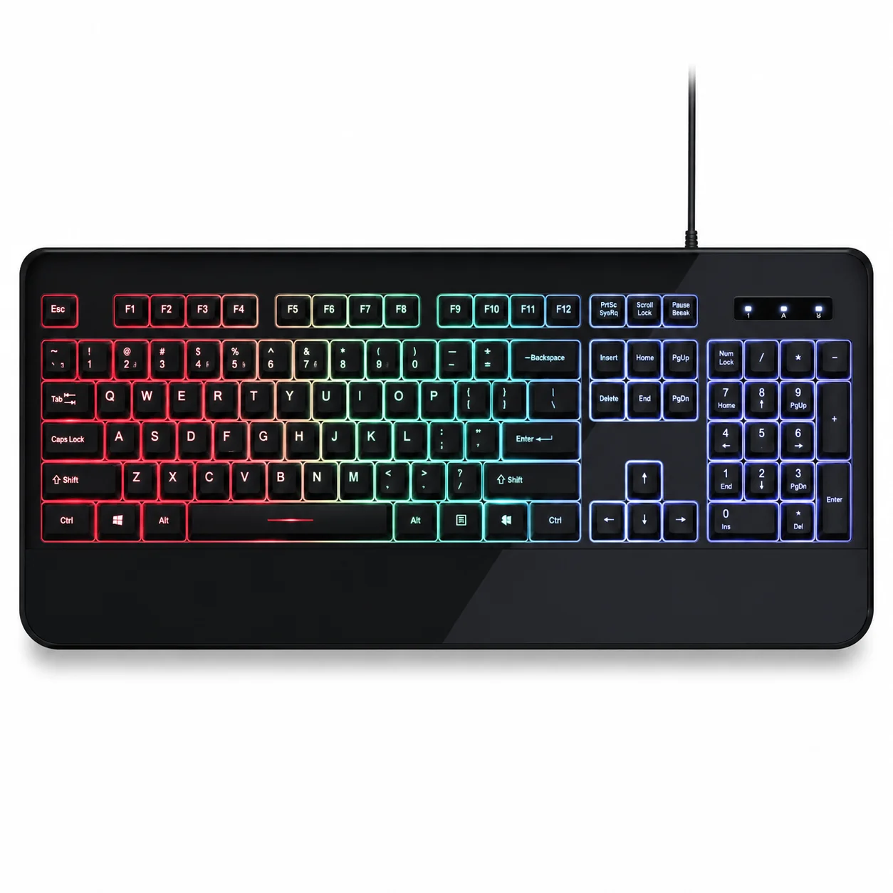 مراجعة Keyboard Gaming ZERO RGB ZR-2090: كيبورد جيمينج اقتصادي بإضاءة RGB وتصميم مقاوم للسوائل
