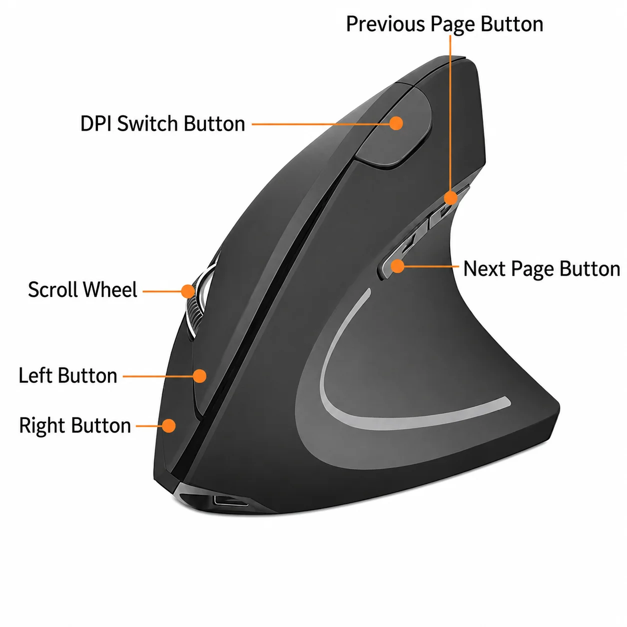 **مراجعة ماوس G-5000 Vertical Wireless Mouse: تصميم رأسي مريح واتصال Bluetooth وUSB بسعر اقتصادي**