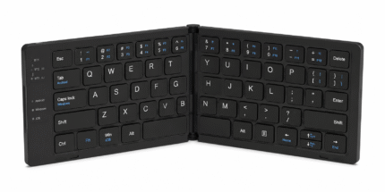 ZR-3606 ZERO Wireless Bluetooth Folding Keyboard English and Arabic Ultra Compact Size Works on Mobile Phones, Tablets, Laptops