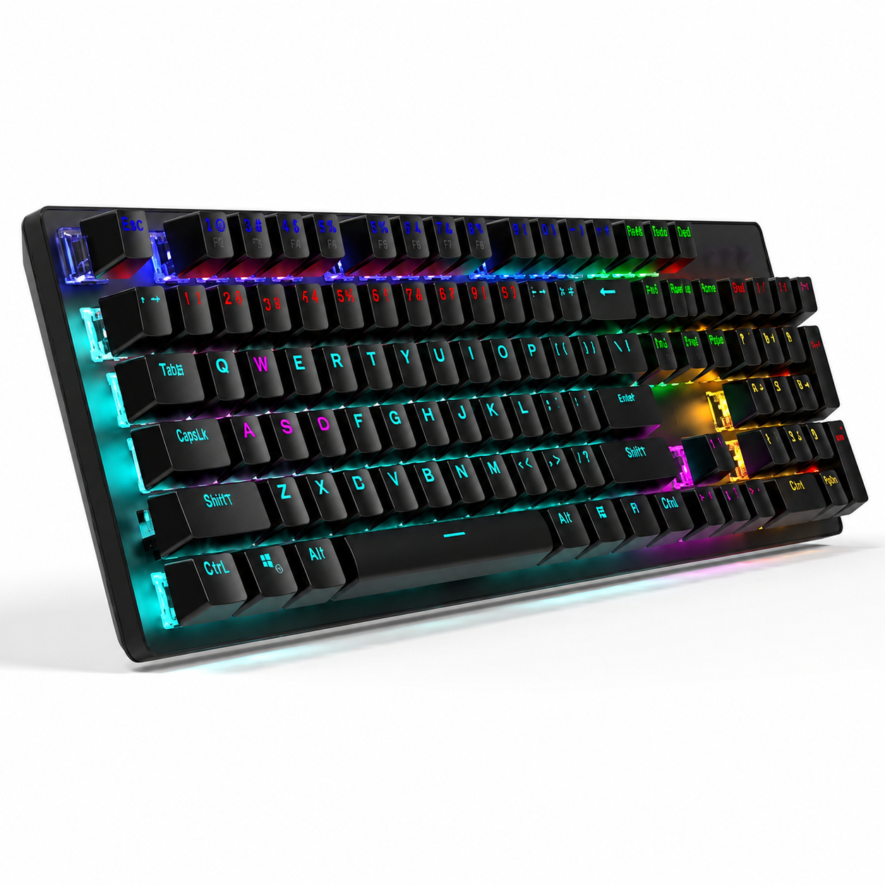 HP GK100F Mechanical Gaming Keyboard RGB Light Wired Keyboard Stylish Zafir Modern Design Turkish Q Keyboard Visit the HP Store