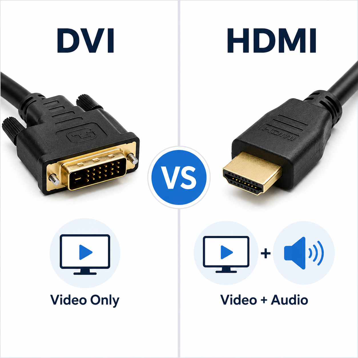 الفرق بين DVI Cable وHDMI: أيهما أفضل لتوصيل الكمبيوتر بالشاشة؟