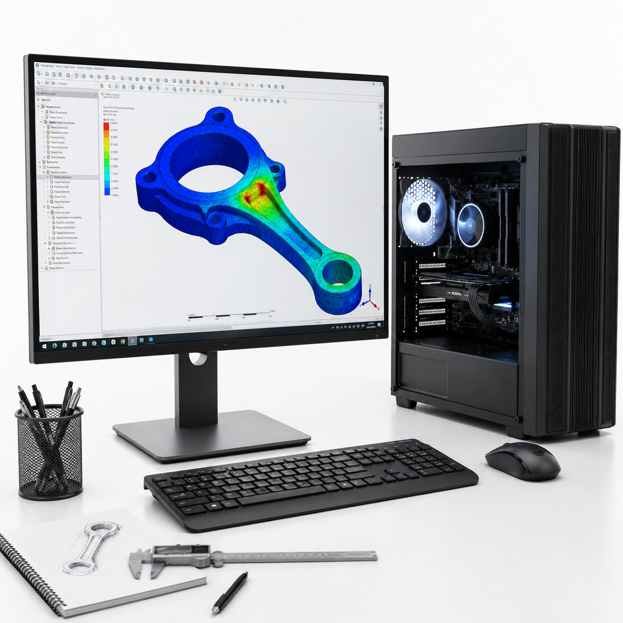 **أفضل كمبيوتر لطلاب هندسة ميكانيكا وتشغيل برامج المحاكاة: دليل Mechanical Engineering Computer الكامل**