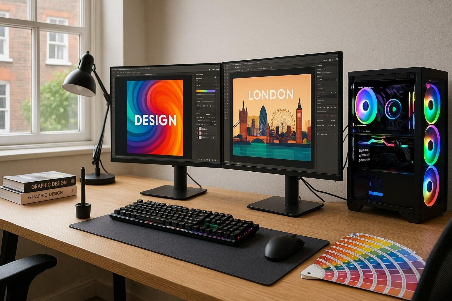 كمبيوتر ألعاب للتصميم 2026 | أفضل مواصفات جهاز Gaming لطلاب الفنون الجميلة وبرامج الجرافيك