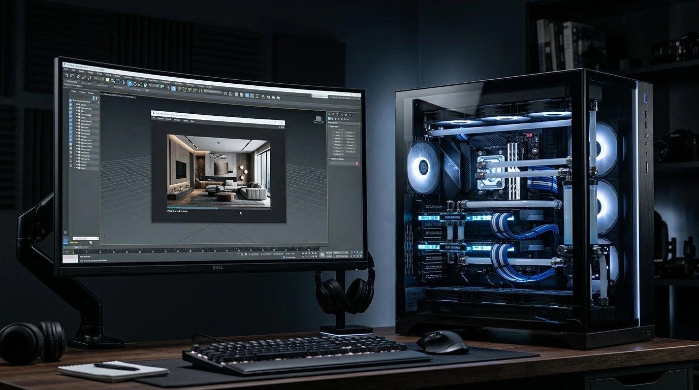 كمبيوتر ثري دي ماكس 2026 | أفضل مواصفات وتجميعات لتشغيل 3D Max وAutoCAD والرندر